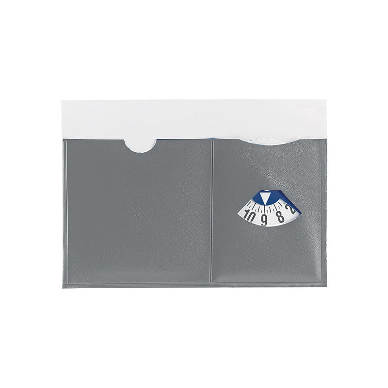 Portacontrassegno Auto Porta Assicurazione Disco Orario con Rotella in Cartone Rigido