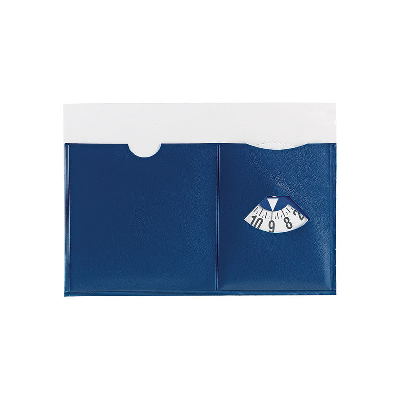 Portacontrassegno Auto Porta Assicurazione Disco Orario con Rotella in Cartone Rigido