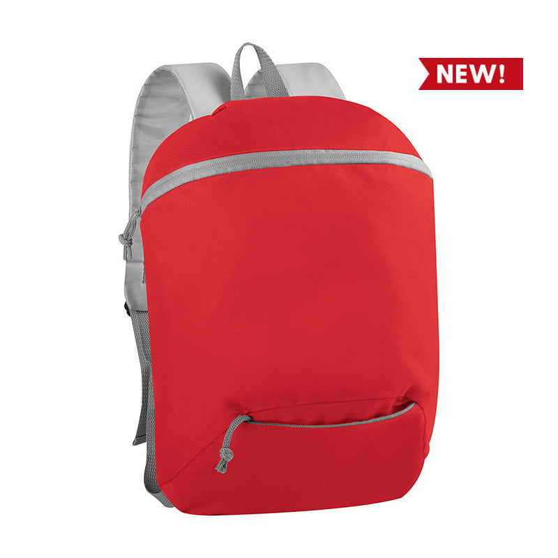 Zaino in Poliestere 300D con Schienale e Spallacci Imbottiti – Tasca Inferiore e Chiusura Zip