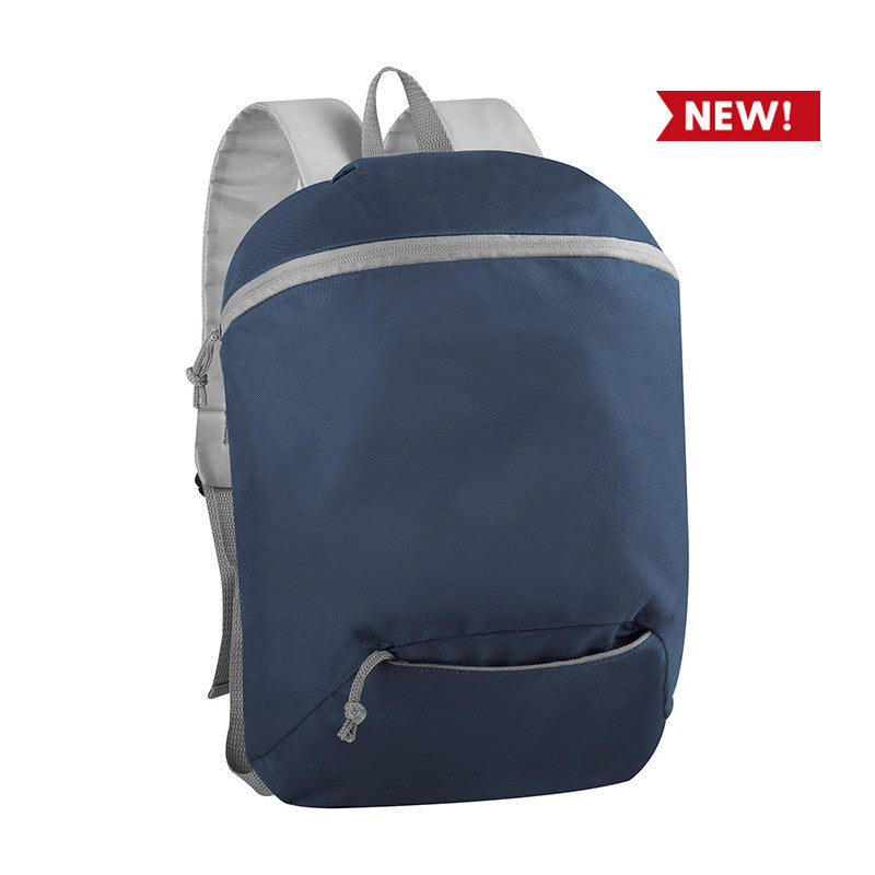 Zaino in Poliestere 300D con Schienale e Spallacci Imbottiti – Tasca Inferiore e Chiusura Zip