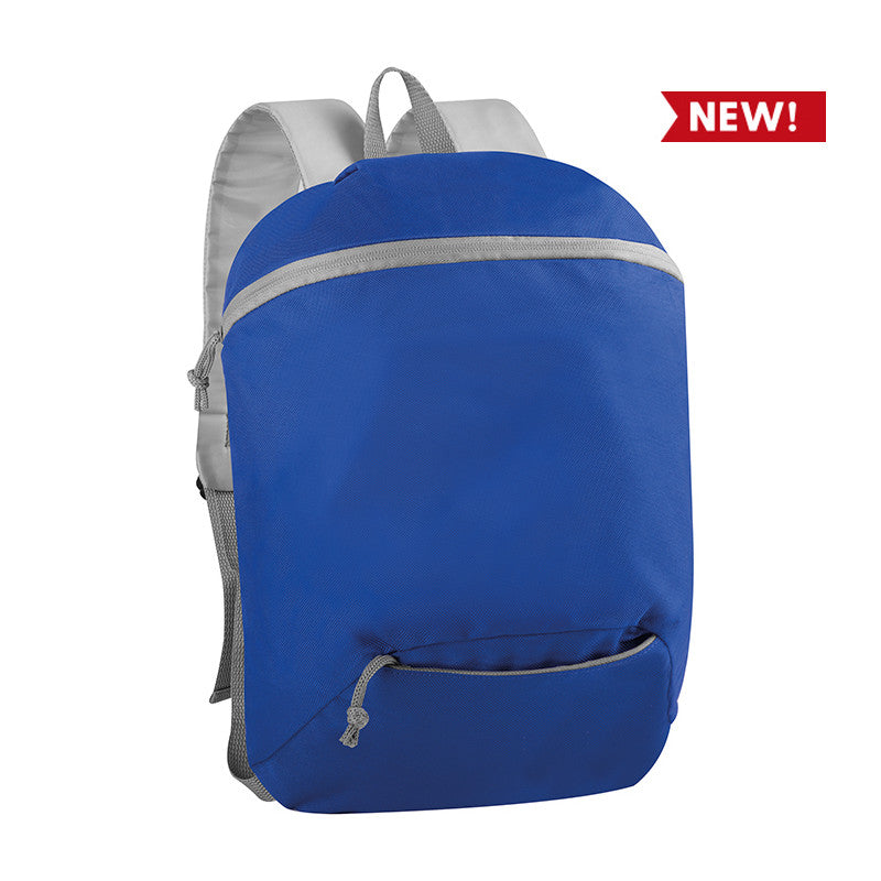 Zaino in Poliestere 300D con Schienale e Spallacci Imbottiti – Tasca Inferiore e Chiusura Zip