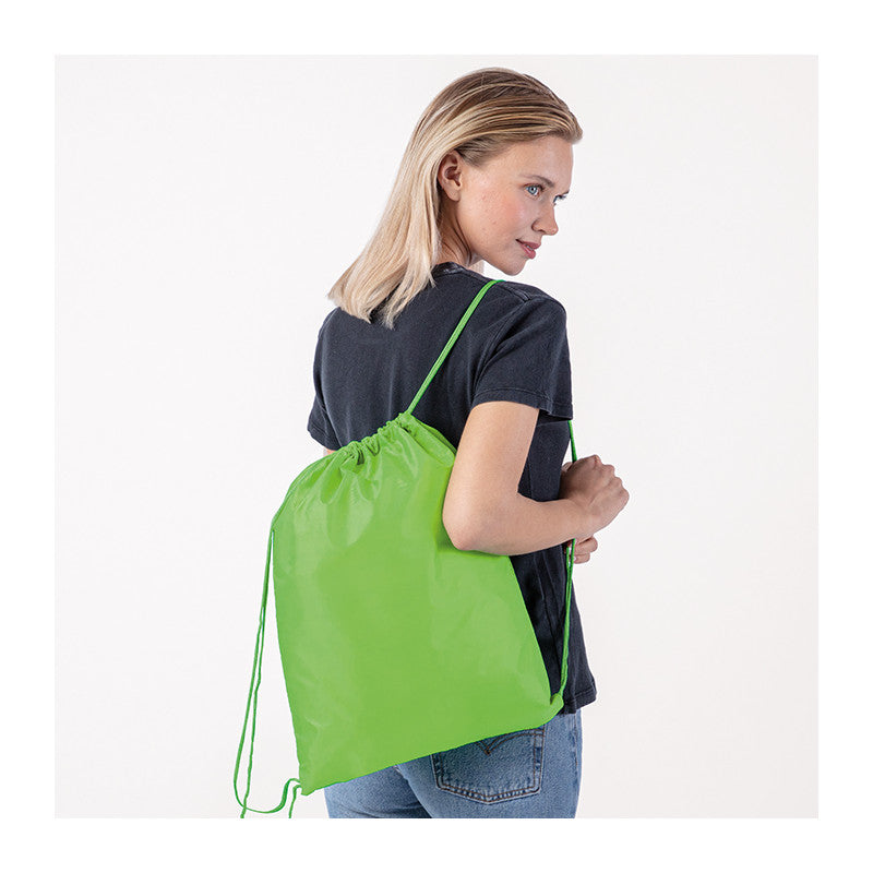 Zainetto Sacca 210D in Poliestere 33x45 cm – Leggero e Resistente con Doppia Corda, Ideale per Personalizzazione con Stampa Serigrafica e Sublimazione