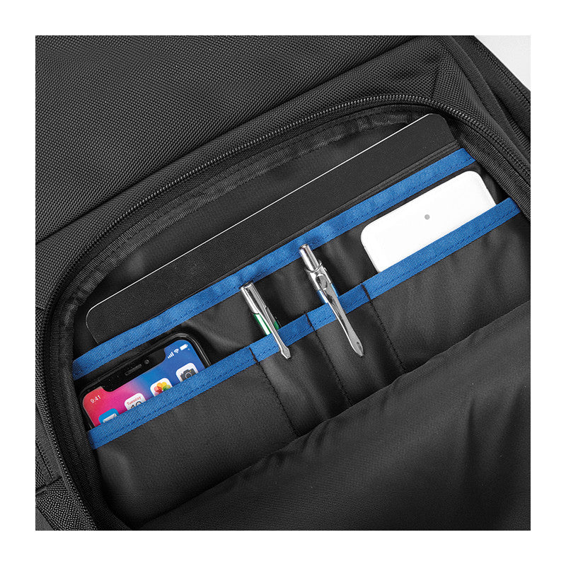 Zaino in Nylon 1680D con Vano Laptop e Tablet, Porta USB e Fascia Trolley