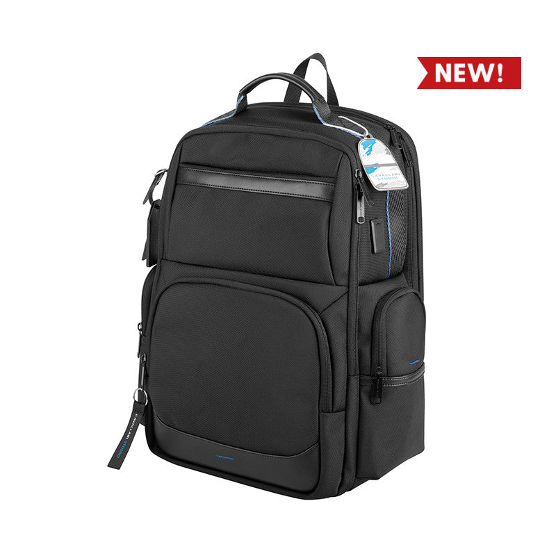 Zaino in Nylon 1680D con Vano Laptop e Tablet, Porta USB e Fascia Trolley