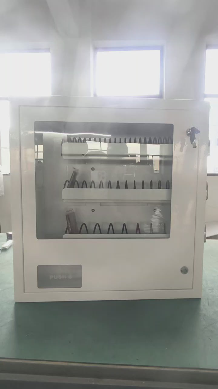 Mini Distributore Automatico a Muro a Monete Meccanico, Self Service, Compatto e Resistente – Dispenser per Assorbenti, Tamponi, Preservativi, Accendini e Fazzoletti – Ideale per Bagni Pubblici, Bar, Locali, Uffici, Palestre