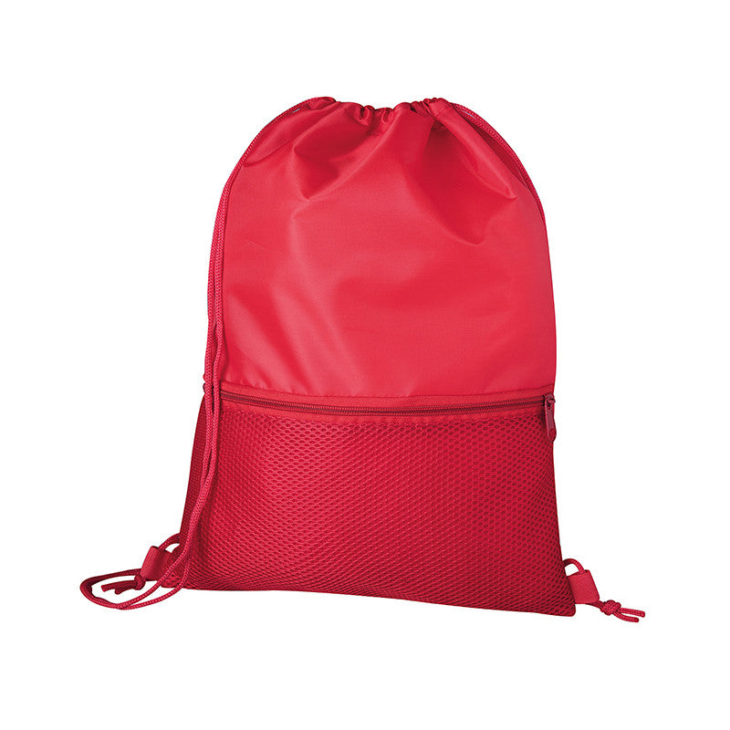 Sacca Zainetto Sportiva Gym Sack Sport Ginnastica Nuoto Borsa Coulisse Palestra Impermeabile Viaggio Scarpe Scuola Asilo Bambini Adulti Unisex in Nylon 210D con Tasca Frontale