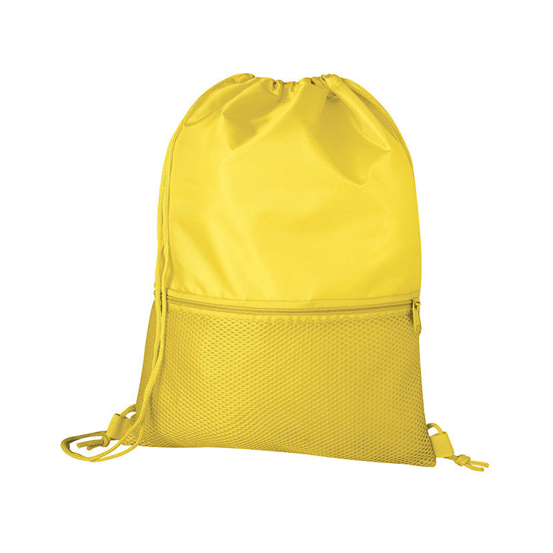 Sacca Zainetto Sportiva Gym Sack Sport Ginnastica Nuoto Borsa Coulisse Palestra Impermeabile Viaggio Scarpe Scuola Asilo Bambini Adulti Unisex in Nylon 210D con Tasca Frontale