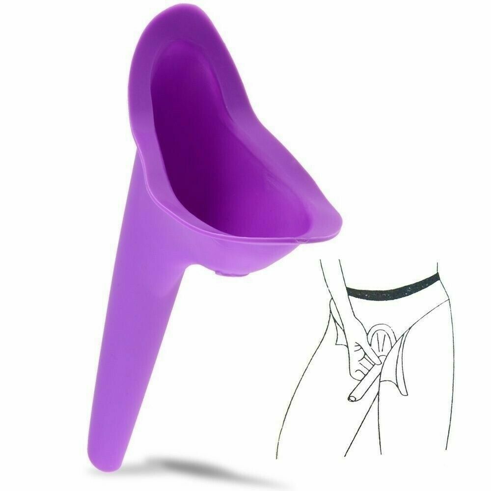 DISPOSITIVO IGIENICO IMPERMEABILE DONNA IMBUTO PIPI' IN SILICONE PIPì IN PIEDI BAGNO ORINATOIO COPPETTA RIUTILIZZABILE