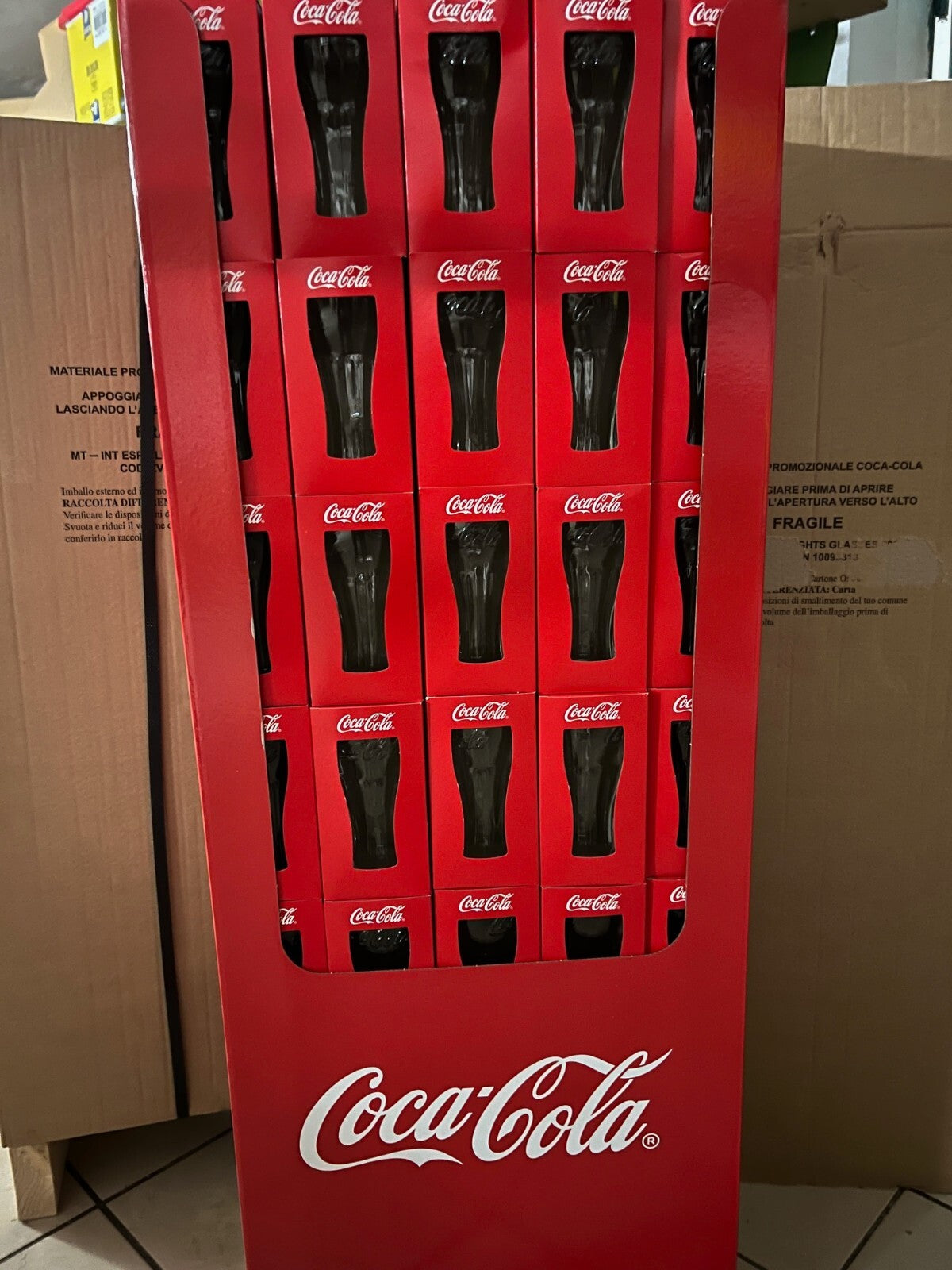 4 Pezzi Bicchieri in Vetro COCA COLA 250 ml - 0,25 L Originali