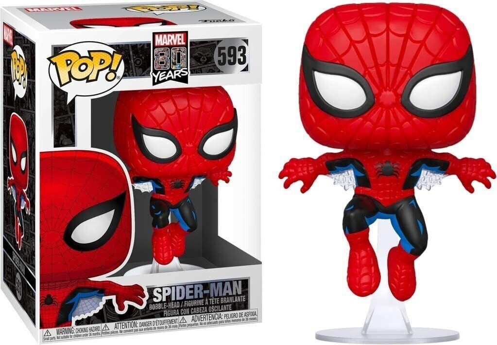 Funko Pop # 593 SPIDER MAN 80° Anniversario MARVEL 80 Years ORIGINALE