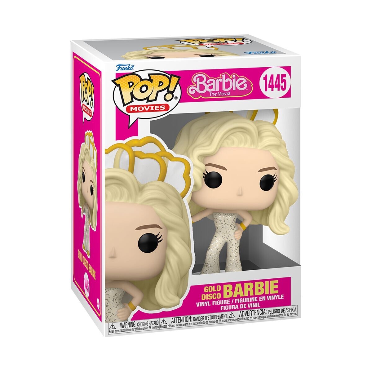 Funko Pop Movies #1445 Gold Disco Barbie Barbie: The Movie ORIGINALE