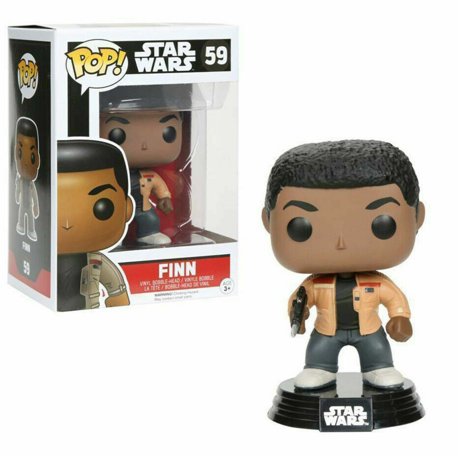 FUNKO POP FINN #59 Star Wars The Force Awakens Action Figure Vinyl in BOX
