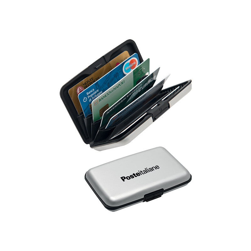 Porta Tessere in ABS con 7 Vani – 11x7,5 cm, Custodia Carte Compatta e Resistente, Personalizzabile con Stampa UV, Serigrafica o Tampografica