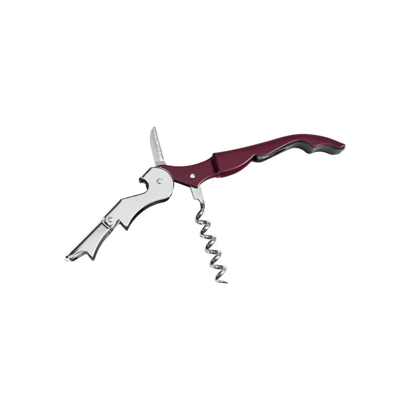 Cavatappi Apribottiglie 3 Funzioni in Metallo con Doppia Leva e A