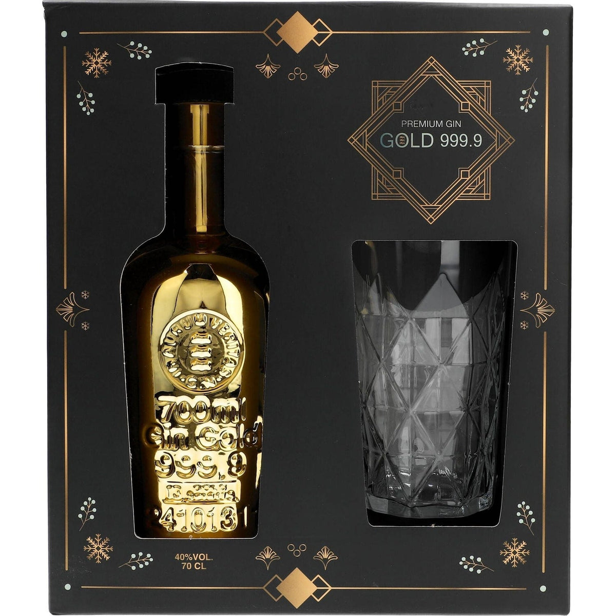 GIN GOLD 999,9 70cl PACK con bicchiere