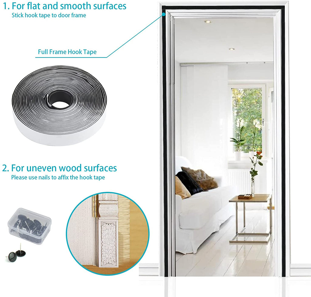 Zanzariere Magnetiche Per Porte Finestre Zanzariera Magnetica Regolabile Protezione Antizanzare Facile Installazione Per Porte E Finestre